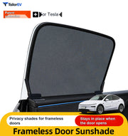 Frameless Mesh Window Sunshades for Tesla Model 3, Y, X & Y L product photo
