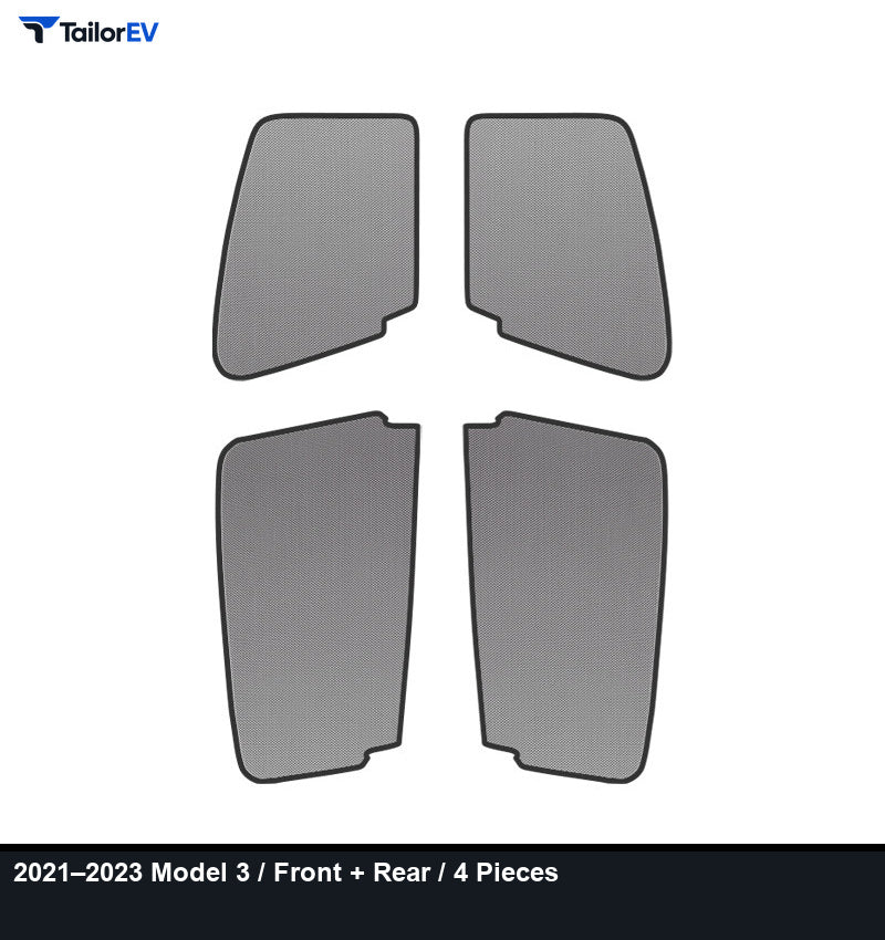 Frameless Mesh Window Sunshades for Tesla Model 3, Y, X & Y L product photo — photo 7