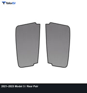 Frameless Mesh Window Sunshades for Tesla Model 3, Y, X & Y L product photo