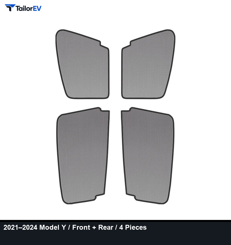 Frameless Mesh Window Sunshades for Tesla Model 3, Y, X & Y L product photo — photo 10