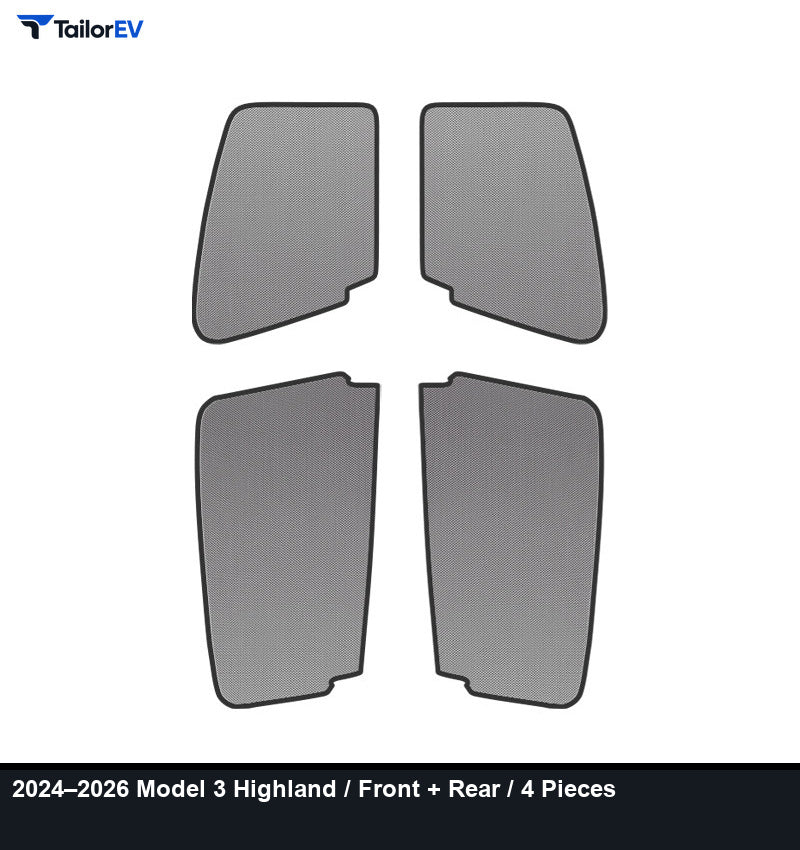 Frameless Mesh Window Sunshades for Tesla Model 3, Y, X & Y L product photo — photo 15