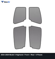 Frameless Mesh Window Sunshades for Tesla Model 3, Y, X & Y L product photo