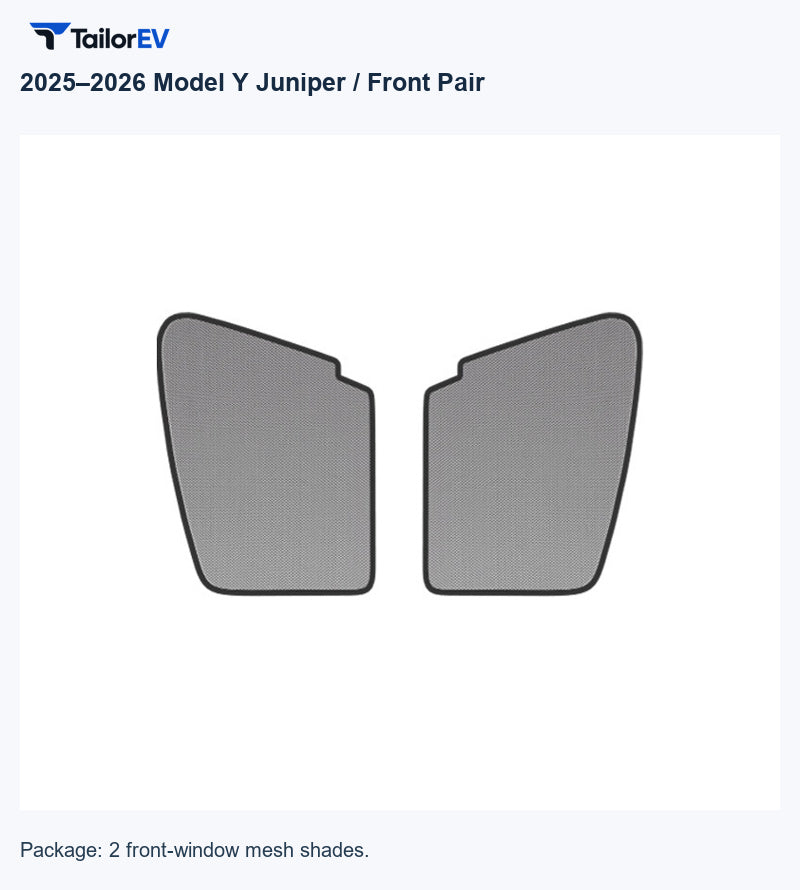 Frameless Mesh Window Sunshades for Tesla Model 3, Y, X & Y L product photo — photo 16