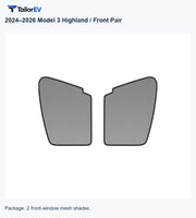 Frameless Mesh Window Sunshades for Tesla Model 3, Y, X & Y L product photo
