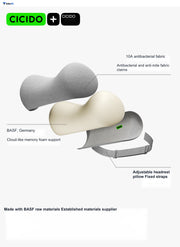 Compact Memory Foam Headrest & Lumbar Support Pillows product photo