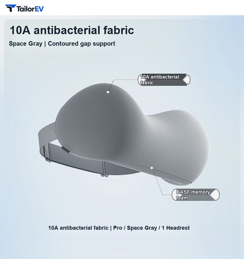 Compact Memory Foam Headrest & Lumbar Support Pillows product photo — photo 6