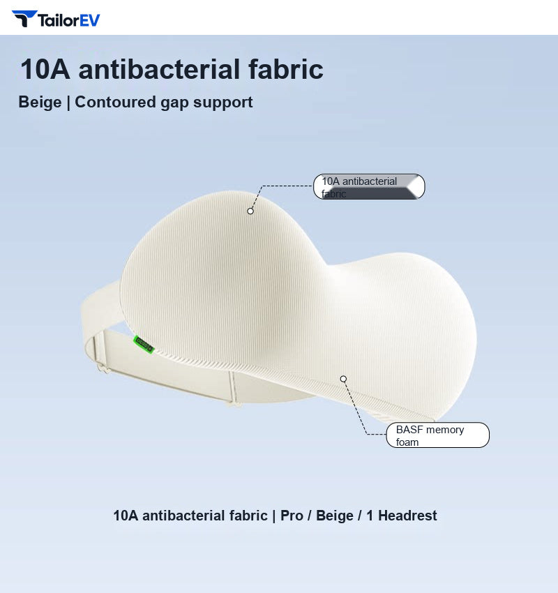 Compact Memory Foam Headrest & Lumbar Support Pillows product photo — photo 7