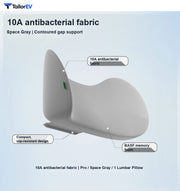 Compact Memory Foam Headrest & Lumbar Support Pillows product photo