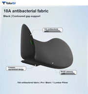 Compact Memory Foam Headrest & Lumbar Support Pillows product photo