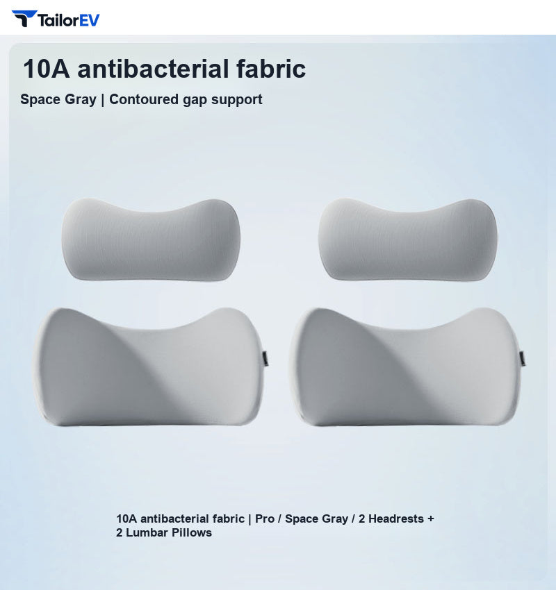 Compact Memory Foam Headrest & Lumbar Support Pillows product photo — photo 13