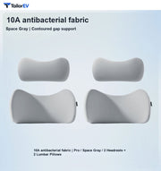 Compact Memory Foam Headrest & Lumbar Support Pillows product photo