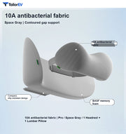 Compact Memory Foam Headrest & Lumbar Support Pillows product photo