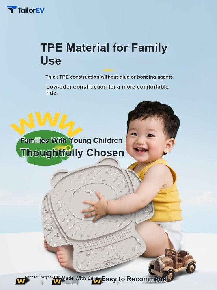 3W TPE Child Car Seat Protector Mat — product photo 2 | TailorEV — photo 3