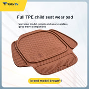 3W TPE Child Car Seat Protector Mat — product photo 4 | TailorEV
