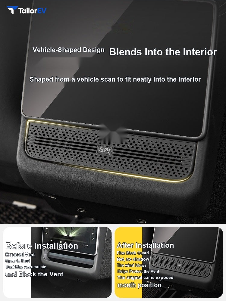 3W Rear Vent Cover & Diffuser for Tesla Model 3/Y/Y L — product photo 3 | TailorEV — photo 4