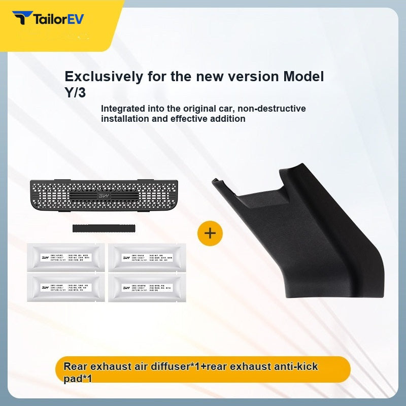 3W Rear Vent Cover & Diffuser for Tesla Model 3/Y/Y L — product photo 5 | TailorEV — photo 11