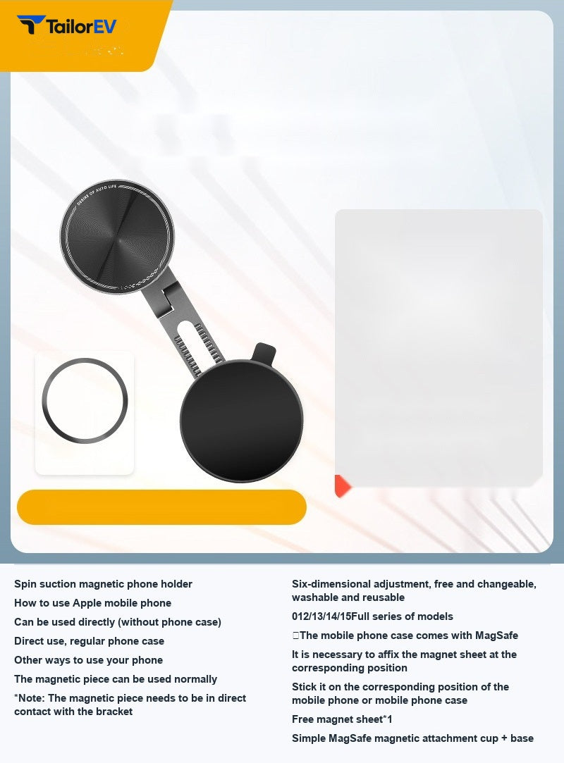 3W Magnetic Suction Phone Mount with 15W Charging — product photo 1 | TailorEV — photo 7