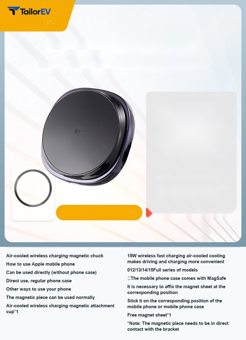 3W Magnetic Suction Phone Mount with 15W Charging — product photo 29 | TailorEV — photo 35