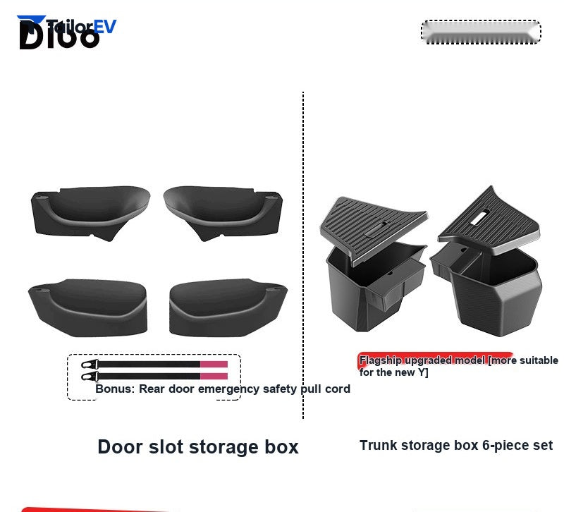 Dibo TPE Door Pocket Organizer for Tesla Model 3/Y/Y L — product photo 20 | TailorEV — photo 26