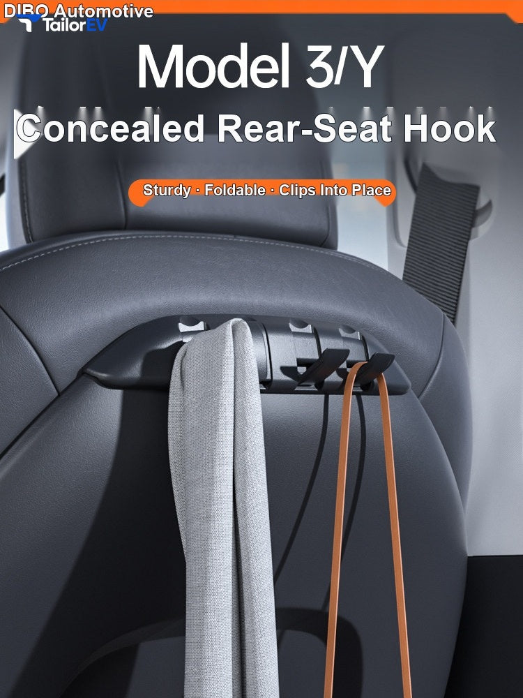 Dibo Rear Seat Hook for Tesla Model 3/Y/Y L — product photo 1 | TailorEV — photo 2