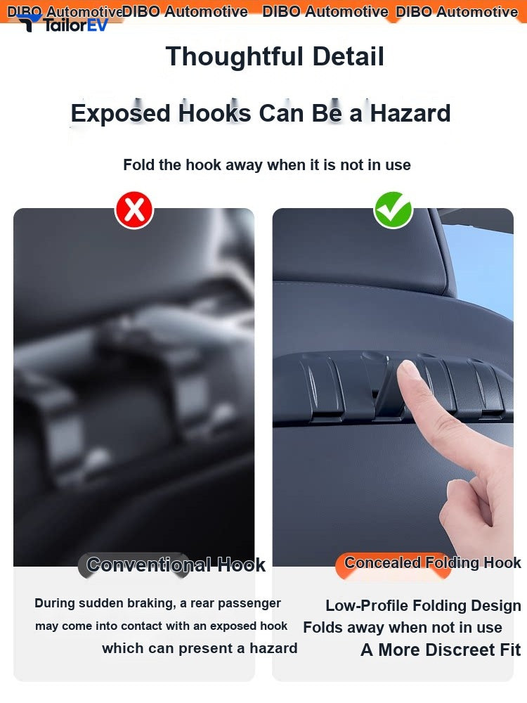 Dibo Rear Seat Hook for Tesla Model 3/Y/Y L — product photo 2 | TailorEV — photo 3