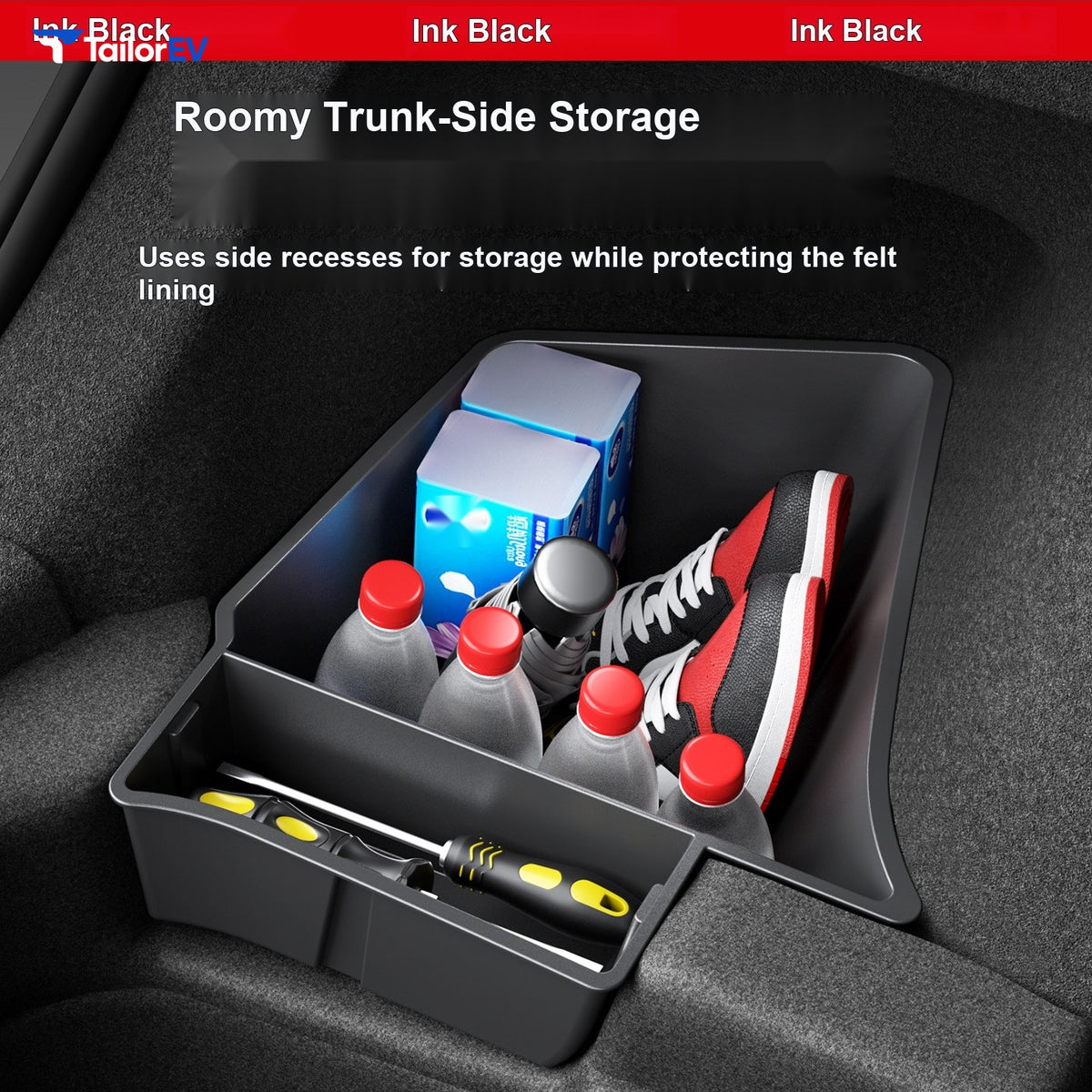 Dibo TPE Trunk Side Storage Box for Tesla Model 3/Y/Y L — product photo 4 | TailorEV — photo 6