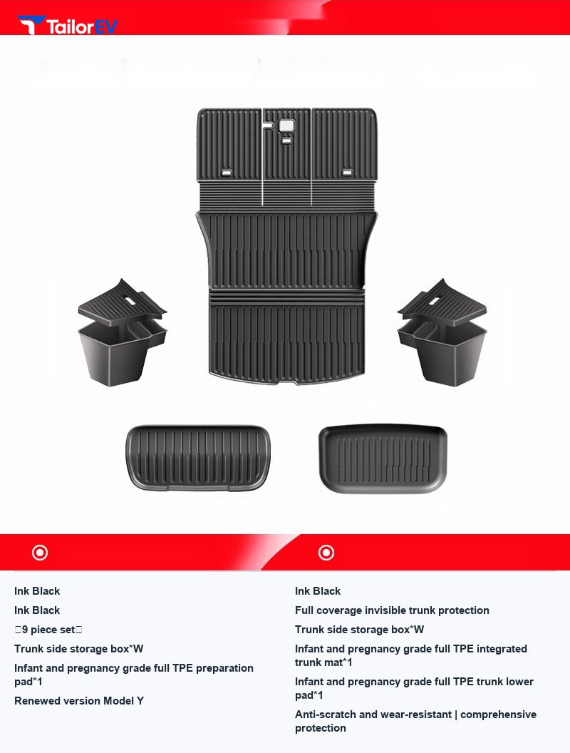 Dibo TPE Trunk Side Storage Box for Tesla Model 3/Y/Y L — product photo 31 | TailorEV — photo 38