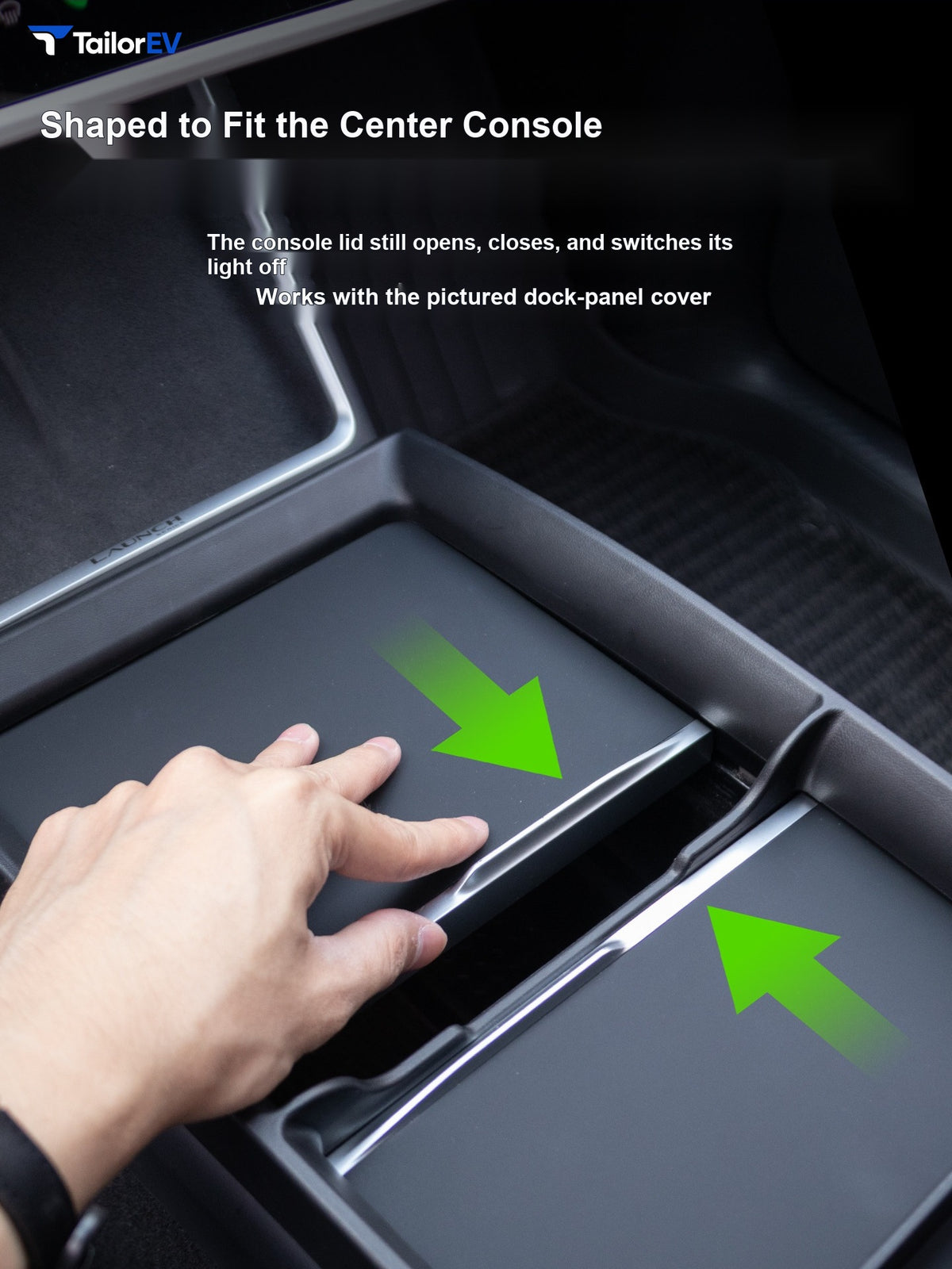 YESHAAN Center Console Organizer for Tesla Model 3/Y/Y L — product photo 5 | TailorEV — photo 7
