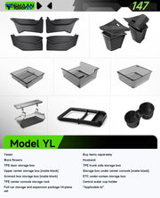 YESHAAN Center Console Organizer for Tesla Model 3/Y/Y L — product photo 1 | TailorEV