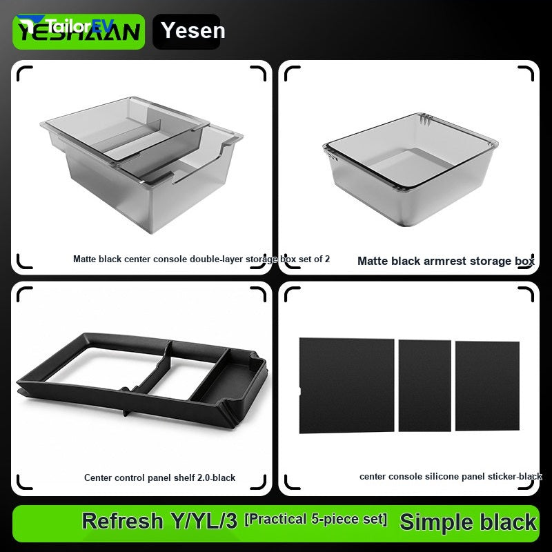 YESHAAN Center Console Organizer for Tesla Model 3/Y/Y L — product photo 21 | TailorEV — photo 28