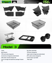 YESHAAN Center Console Organizer for Tesla Model 3/Y/Y L — product photo 24 | TailorEV