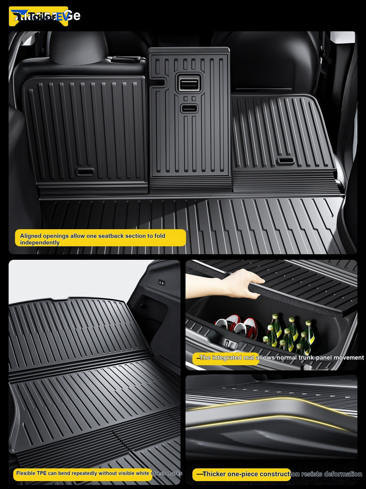 Shuo Yu TPE Trunk Mat Set for Tesla Model 3/Y/Y L — product photo 4 | TailorEV — photo 6