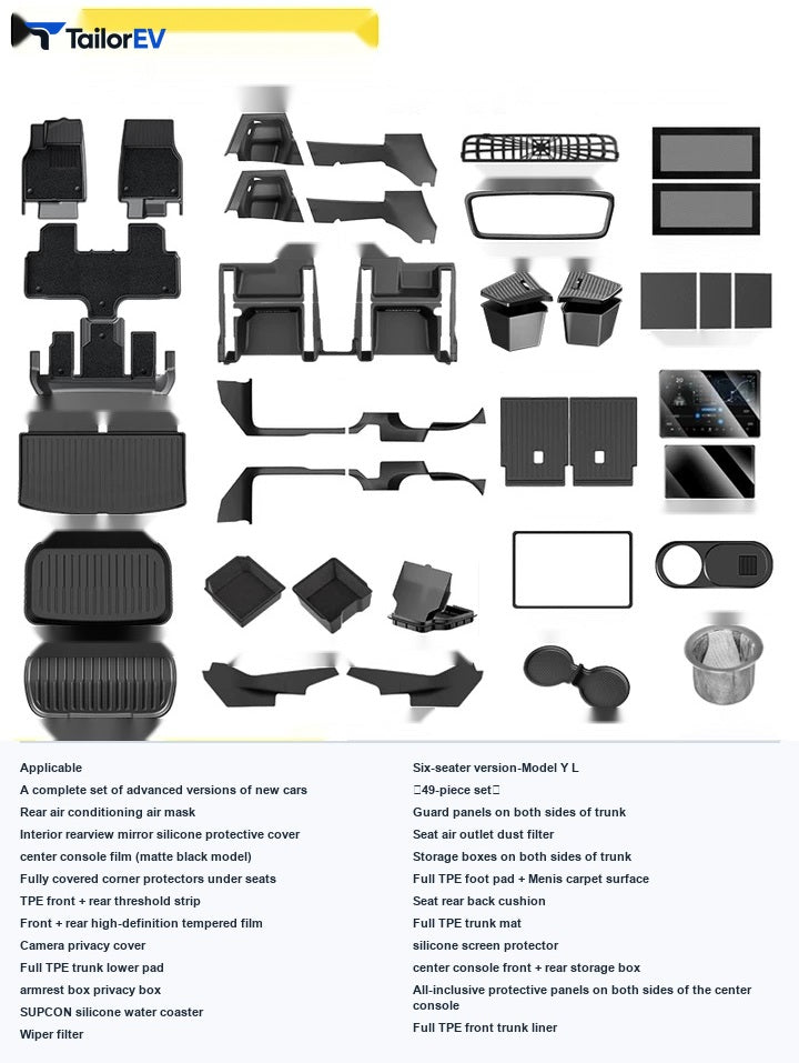 Shuo Yu TPE Trunk Mat Set for Tesla Model 3/Y/Y L — product photo 22 | TailorEV — photo 29