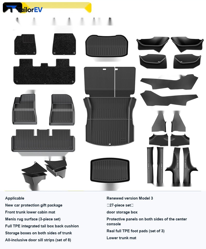 Shuo Yu TPE Trunk Mat Set for Tesla Model 3/Y/Y L — product photo 23 | TailorEV — photo 30