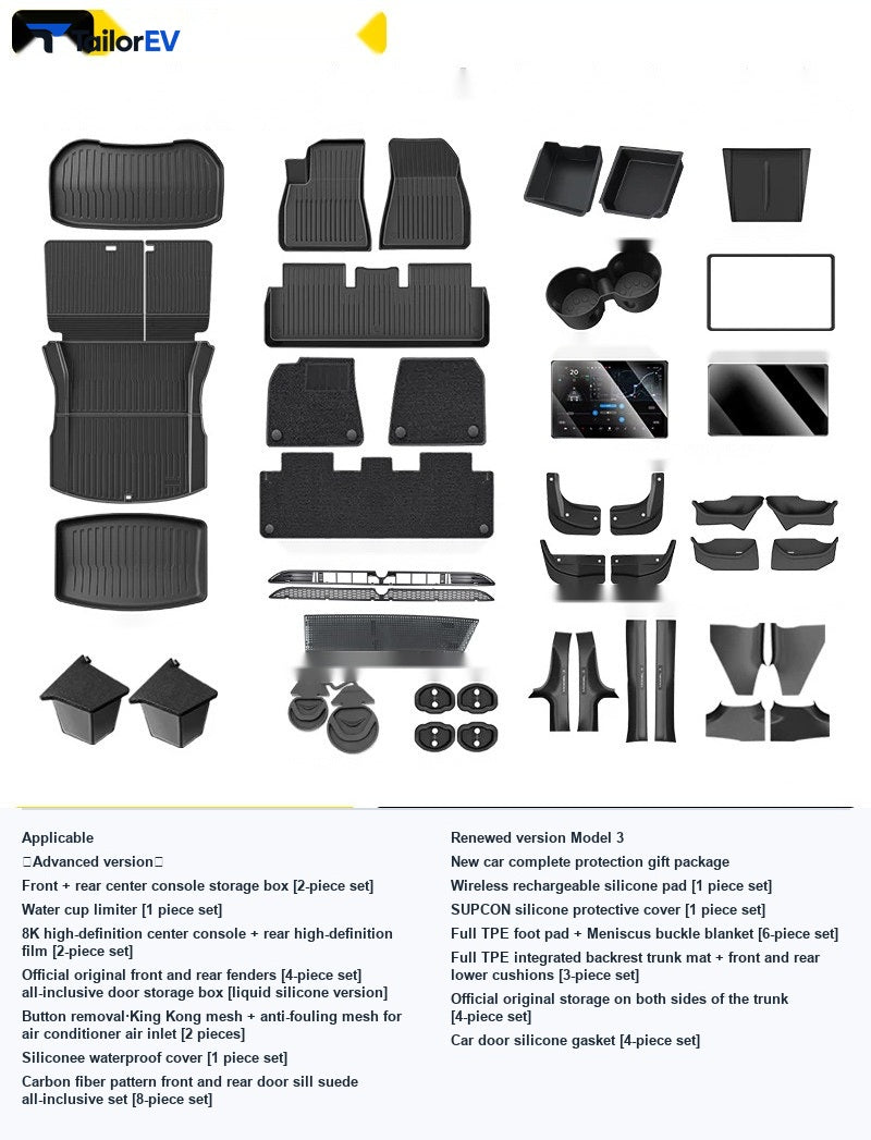 Shuo Yu TPE Trunk Mat Set for Tesla Model 3/Y/Y L — product photo 24 | TailorEV — photo 31