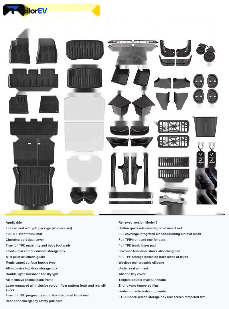 Shuo Yu TPE Trunk Mat Set for Tesla Model 3/Y/Y L — product photo 25 | TailorEV — photo 32