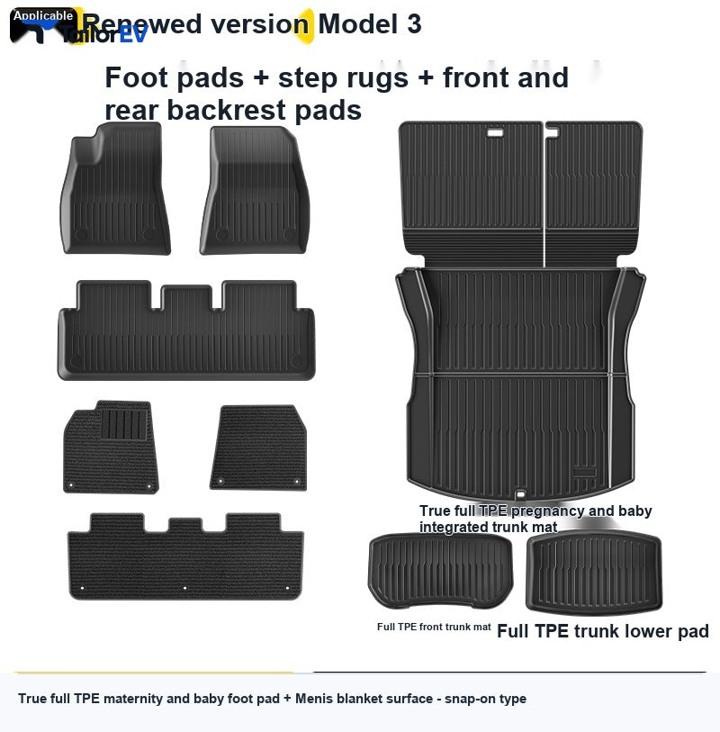 Shuo Yu TPE Trunk Mat Set for Tesla Model 3/Y/Y L — product photo 27 | TailorEV — photo 34