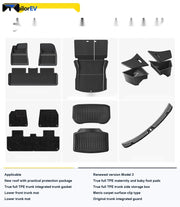 Shuo Yu TPE Trunk Mat Set for Tesla Model 3/Y/Y L — product photo 29 | TailorEV