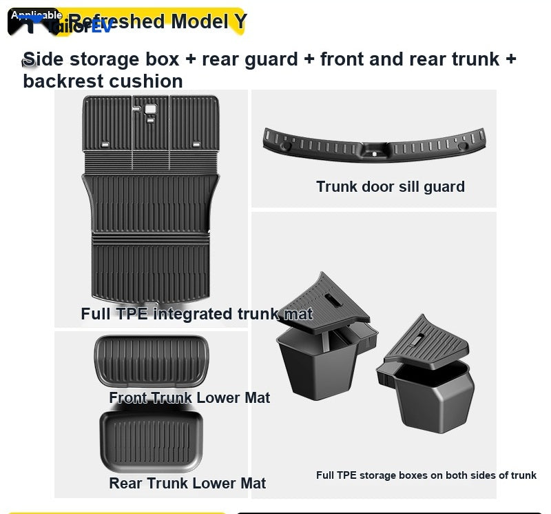 Shuo Yu TPE Trunk Mat Set for Tesla Model 3/Y/Y L — product photo 49 | TailorEV — photo 56