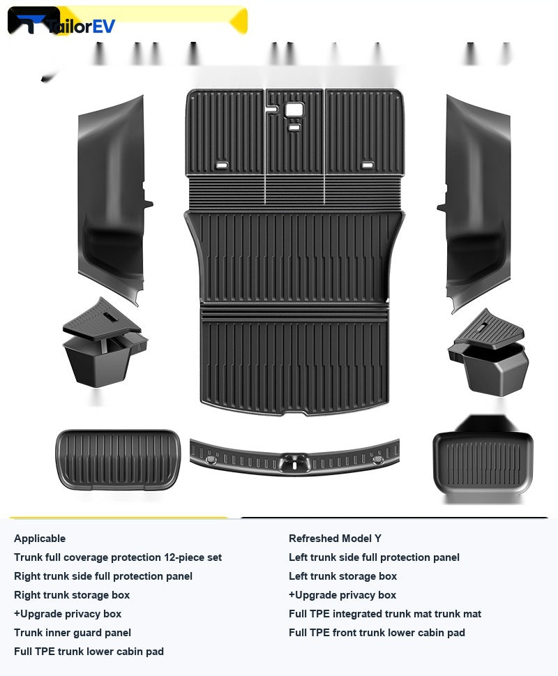 Shuo Yu TPE Trunk Mat Set for Tesla Model 3/Y/Y L — product photo 50 | TailorEV — photo 57