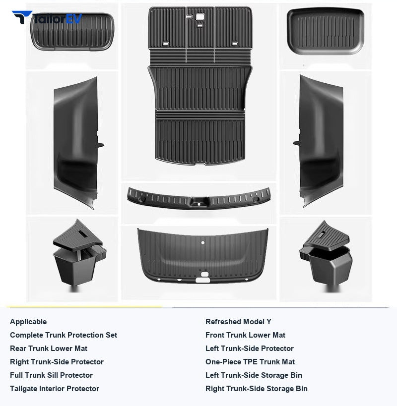 Shuo Yu TPE Trunk Mat Set for Tesla Model 3/Y/Y L — product photo 51 | TailorEV — photo 58