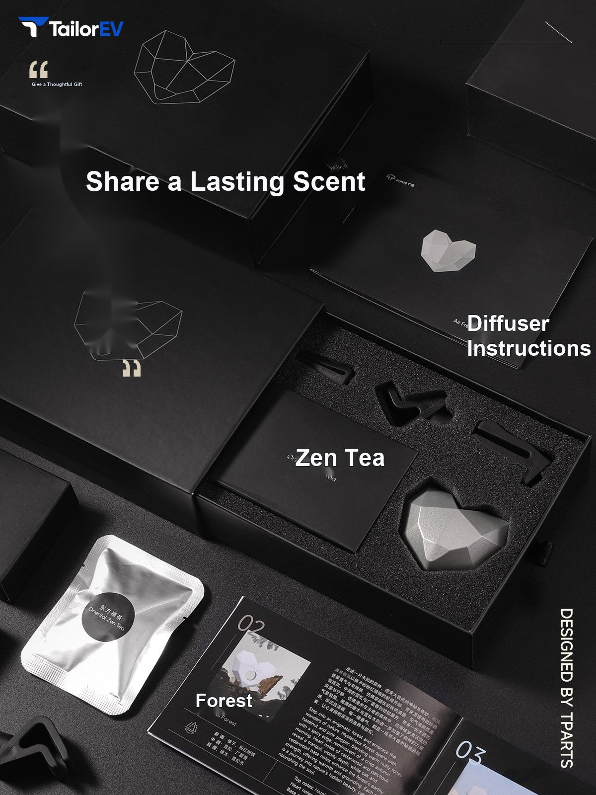 TPARTS Mechanical Heart Car Diffuser Compatible with Tesla — product photo 4 | TailorEV — photo 5