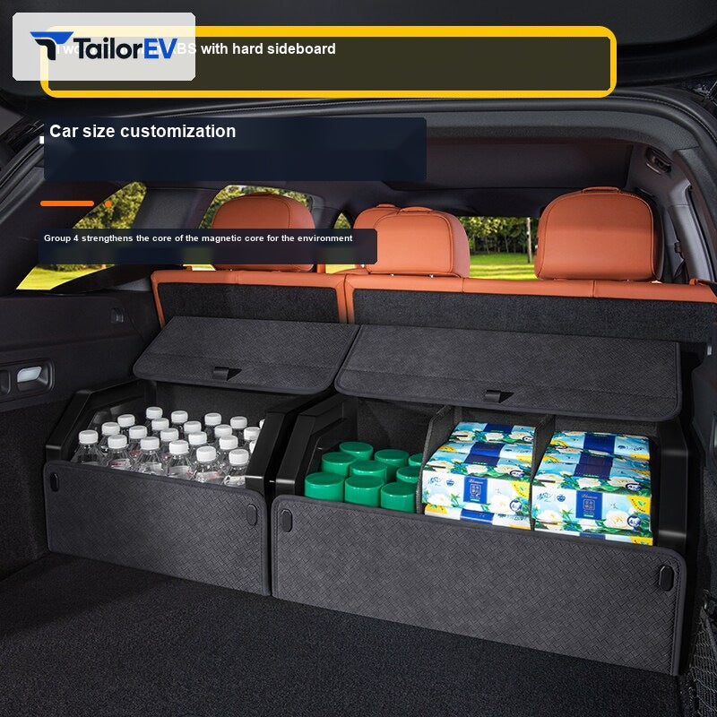 Magnetic Suede-Look Trunk Storage Box main image 2 — photo 3
