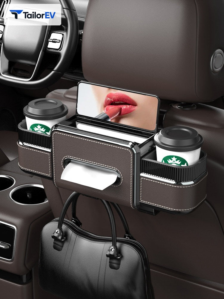 Multifunction Seatback Organizer with Tissue & Cup Holders main image 1 — photo 2