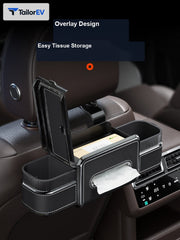 Multifunction Seatback Organizer with Tissue & Cup Holders main image 4