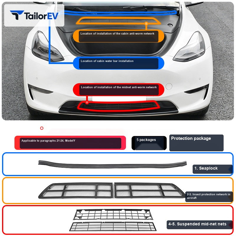 Tesla Removable Front Grille Insect Screen sku image 4 — photo 10