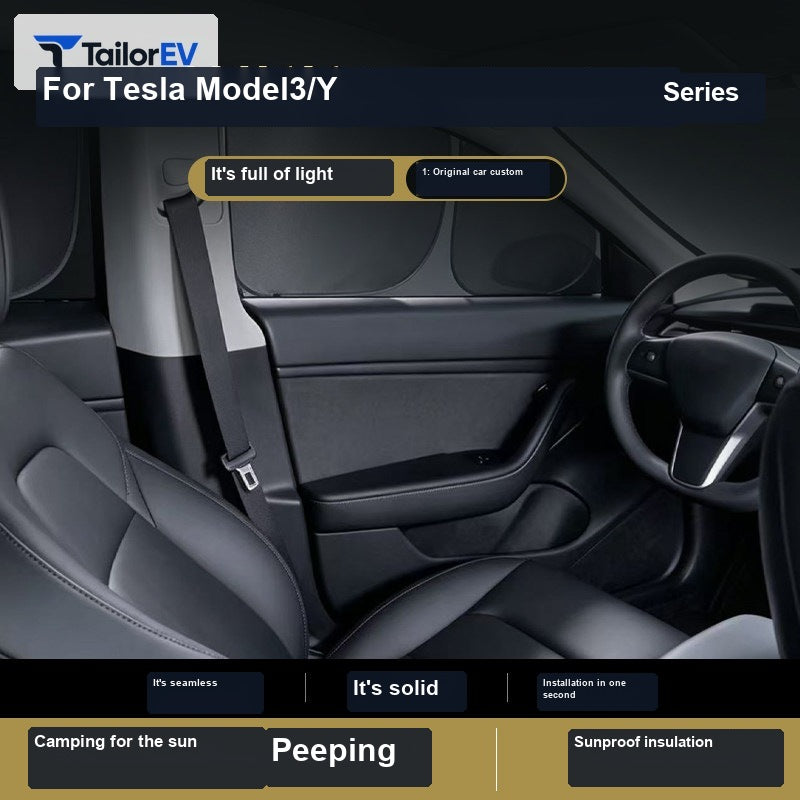 Tesla Model Y Privacy Camping Sunshade Set main image 4 — photo 4