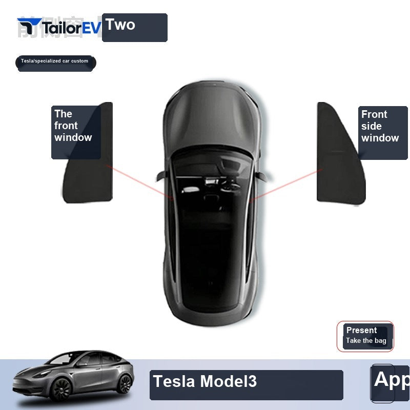 Tesla Model Y Privacy Camping Sunshade Set sku image 3 — photo 8