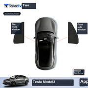 Tesla Model Y Privacy Camping Sunshade Set sku image 3