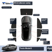 Tesla Model Y Privacy Camping Sunshade Set sku image 6
